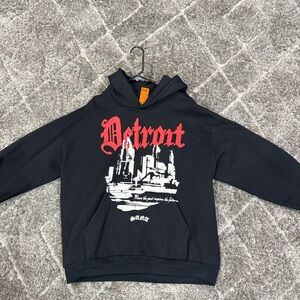 a.n.a Black Hoodie with Red Graphic